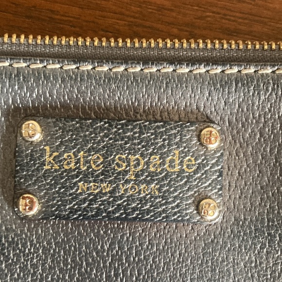 Kate Spade Silver Mini Purse with Gold Chain - Picture 5 of 7
